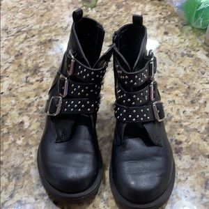 “Nordstrom” Black leather like boot.